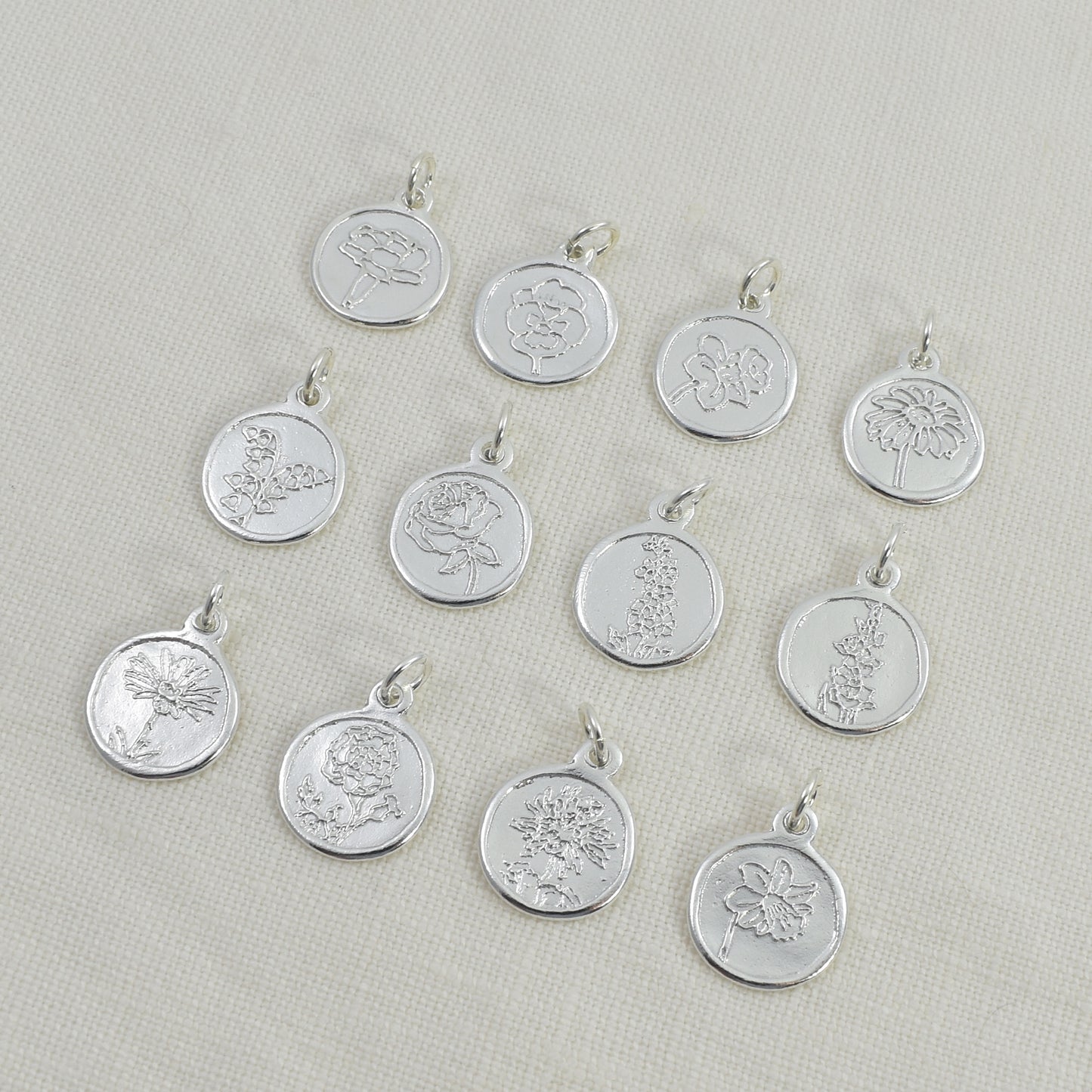 Birth Month Flower Charm