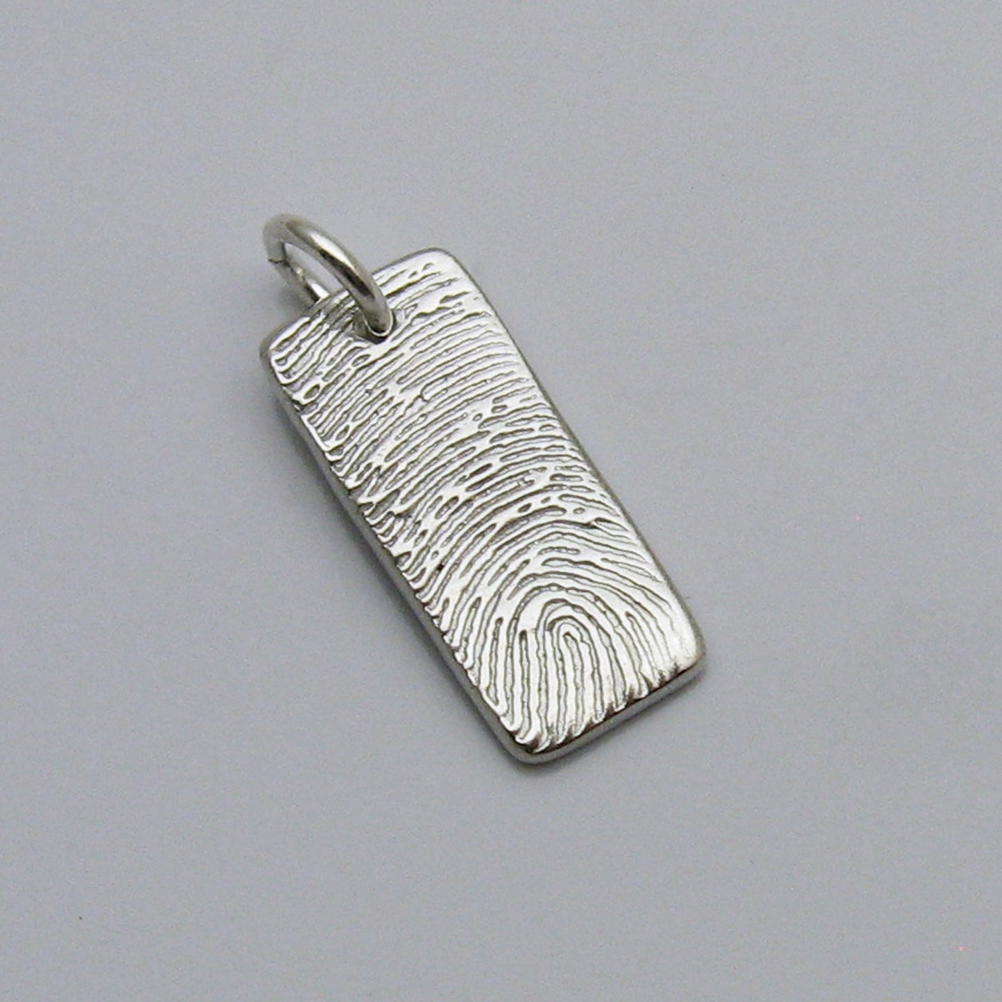 Fingerprint Bar Pendant Large