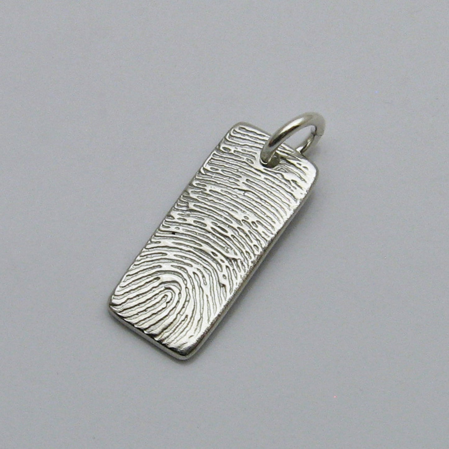 Fingerprint Bar Pendant Large