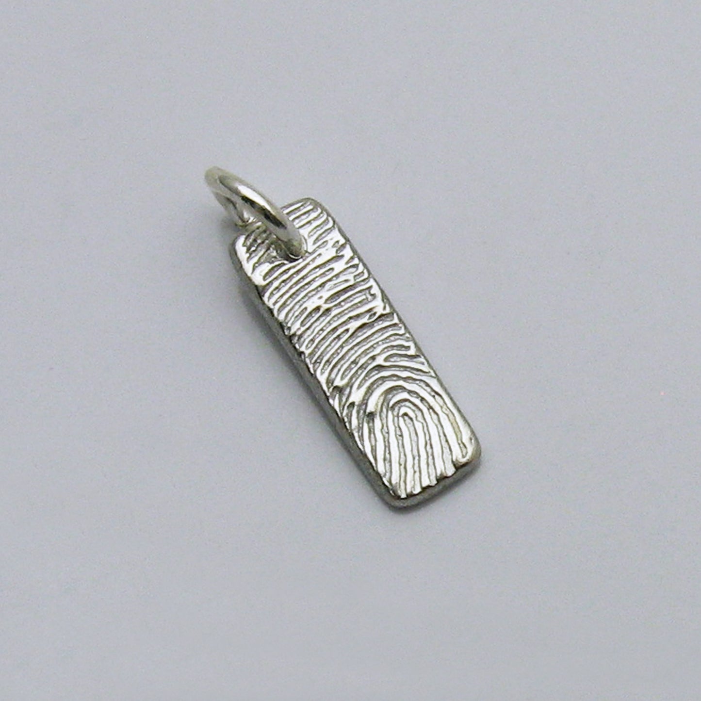 Fingerprint Bar Pendant Small