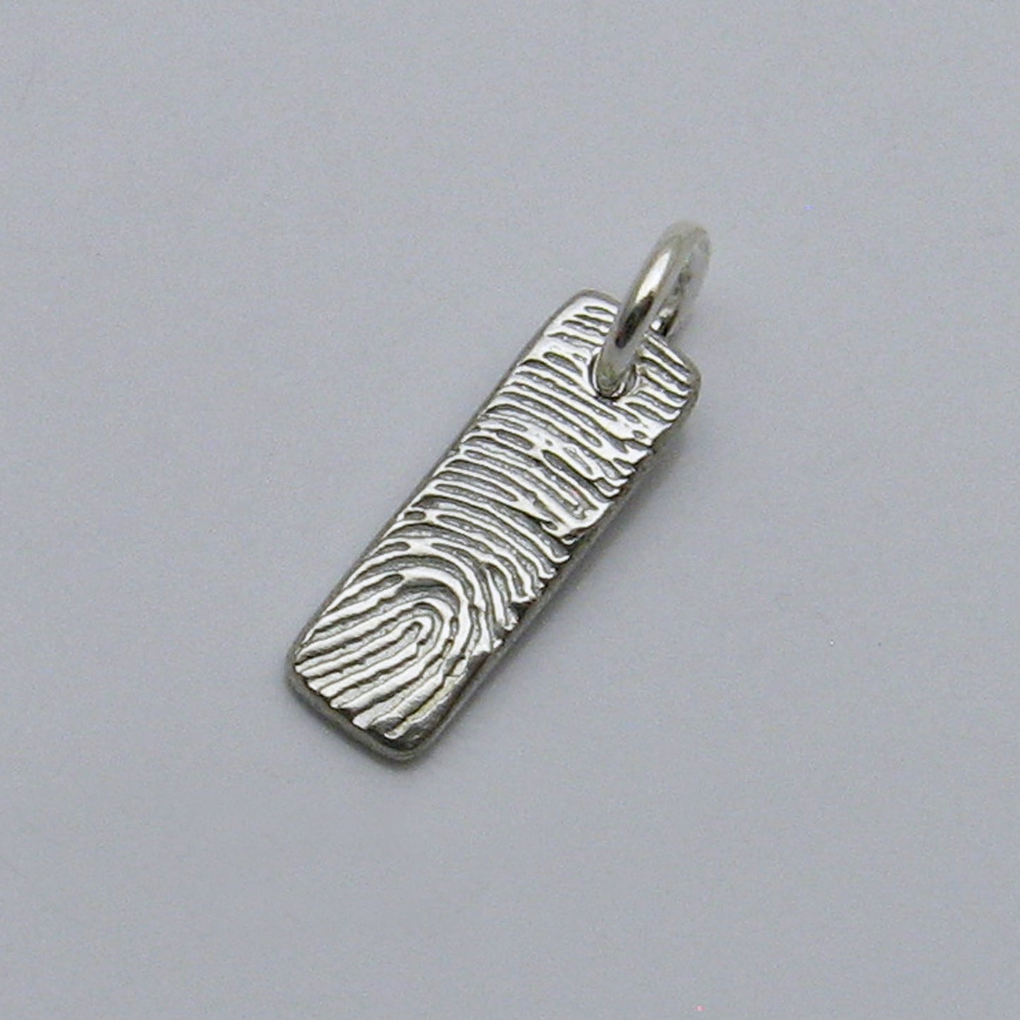 Fingerprint Bar Pendant Small