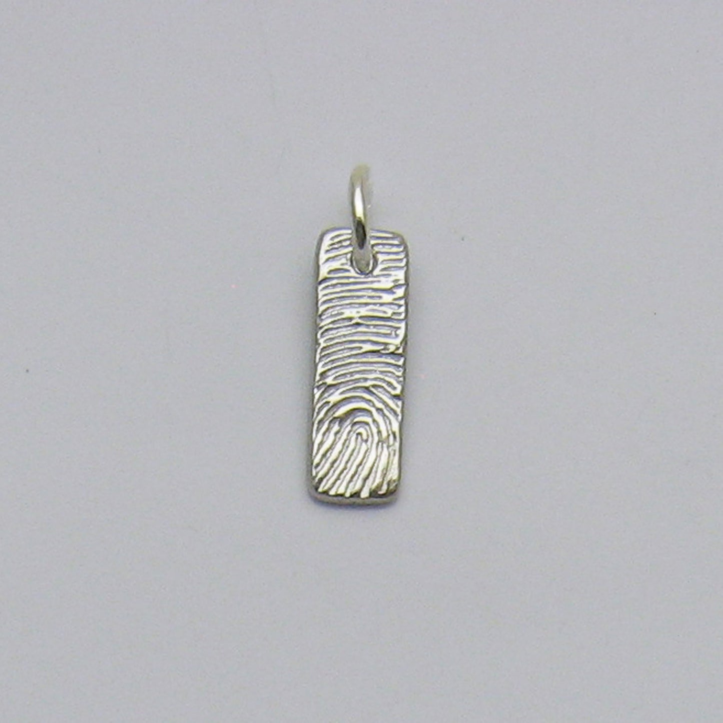 Fingerprint Bar Pendant Small