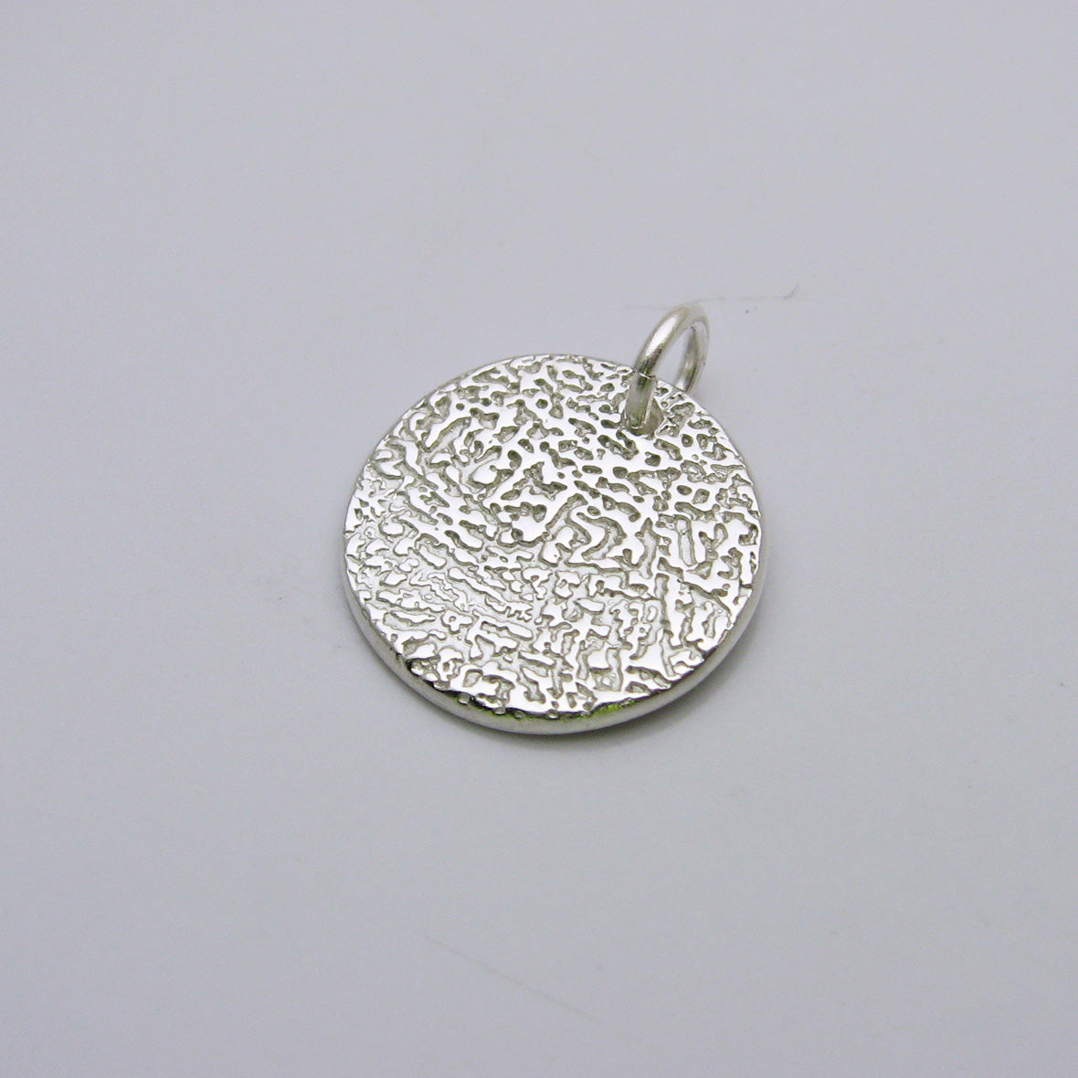 Dog Nose Textured Circle Pendant or Necklace