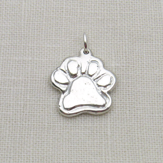 Paw Print Shaped Cremation Ashes Pendant