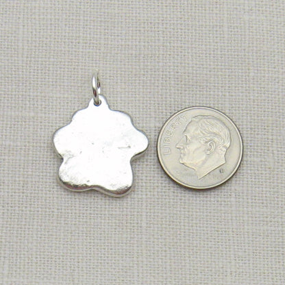 Paw Print Shaped Cremation Ashes Pendant