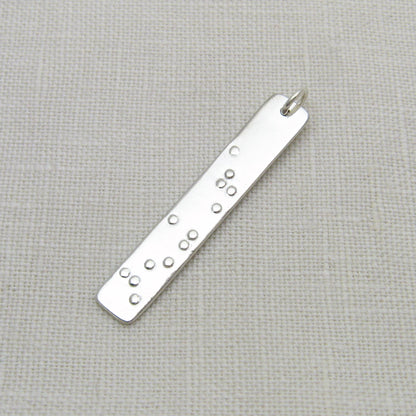 Braille Bar Pendant