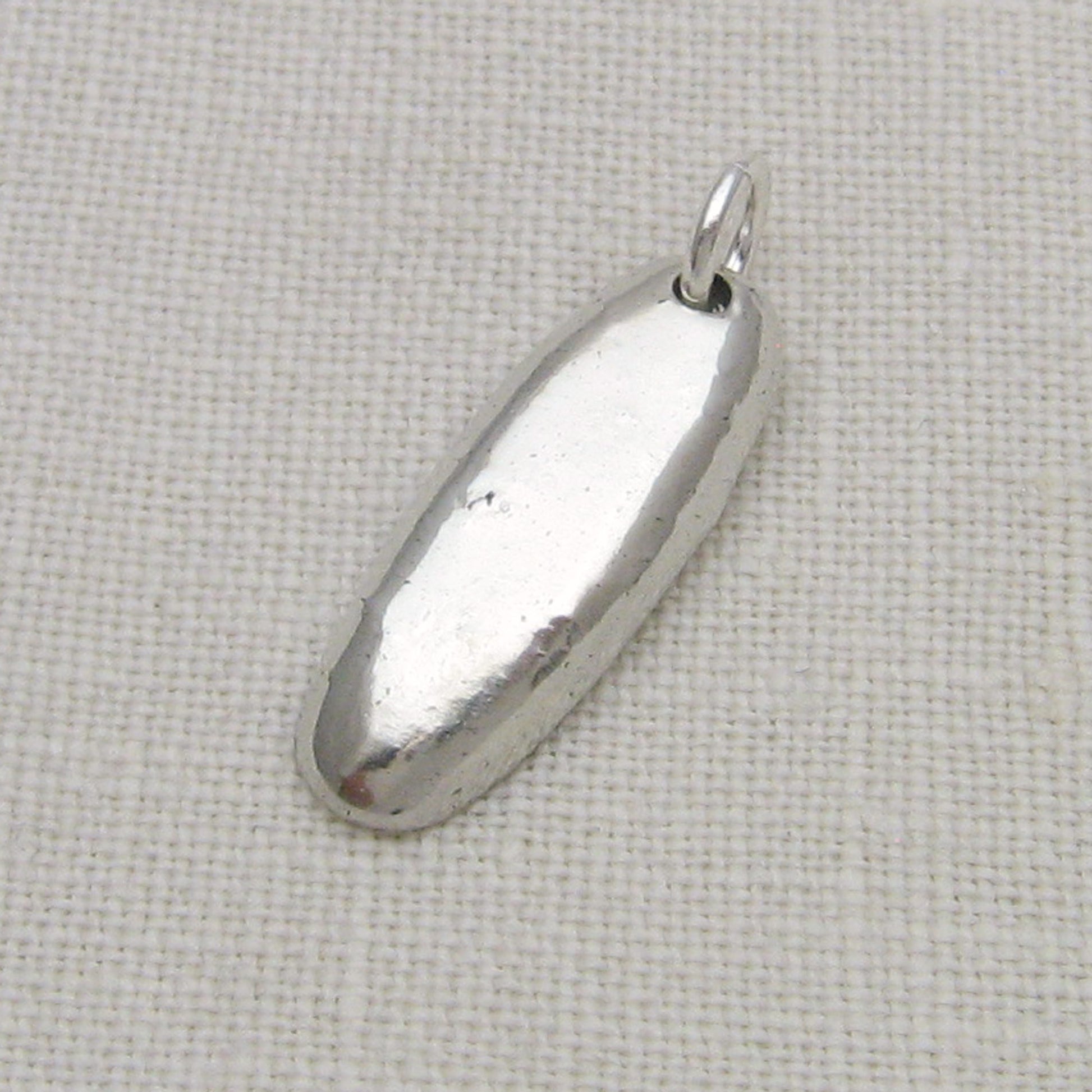 Silver Bar Cremation Ashes Pendant