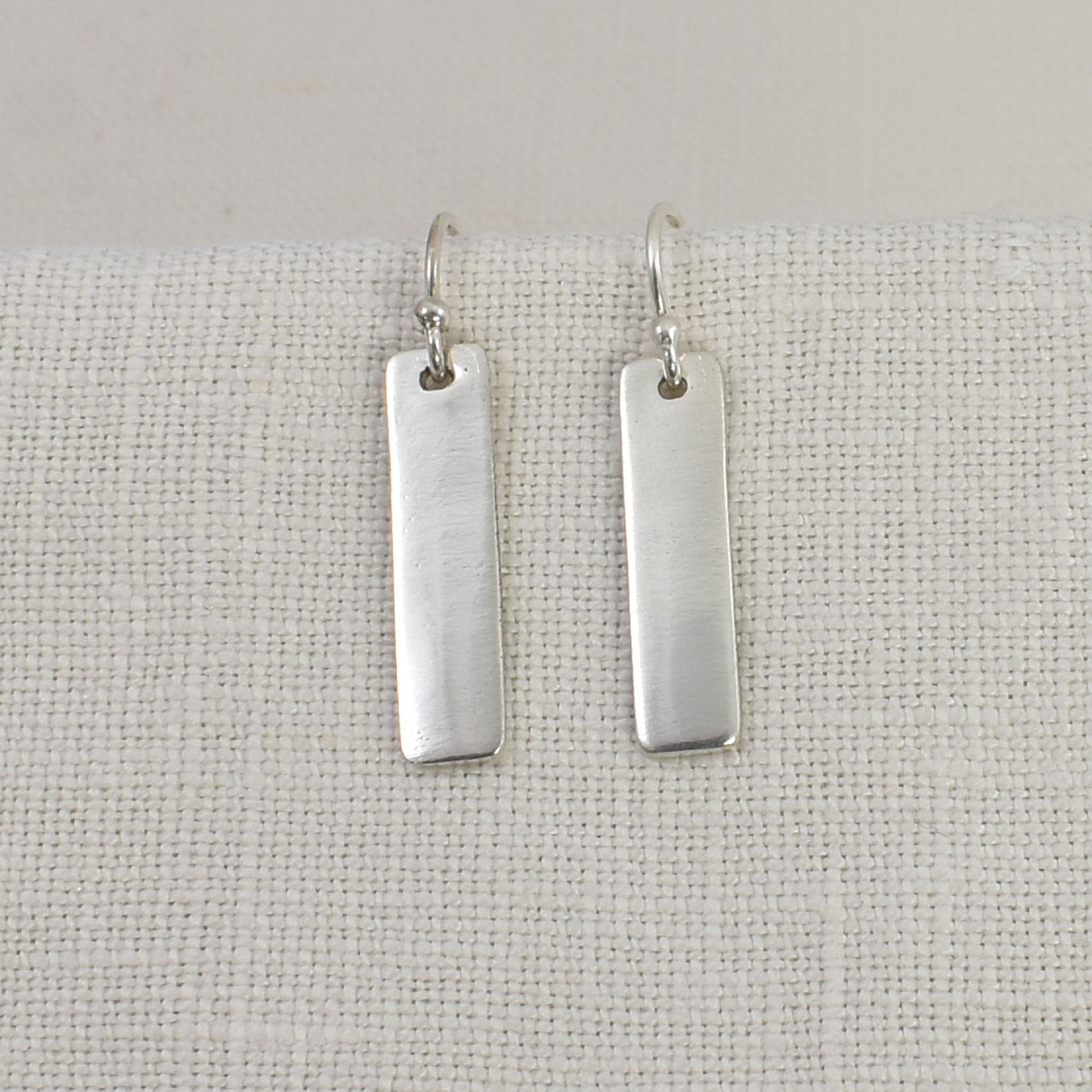 Silver Bar Earrings