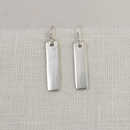 Silver Bar Earrings