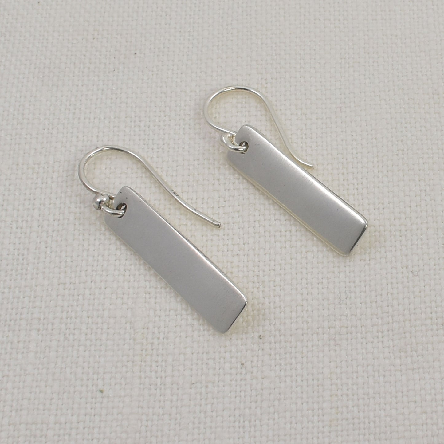 Silver Bar Earrings