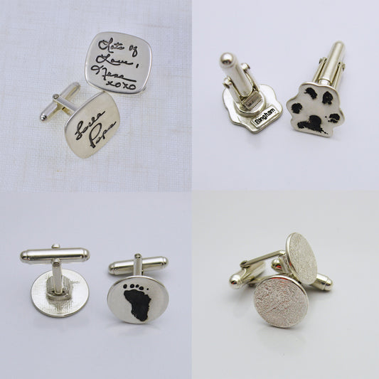 Photo Collage of Various Cufflinks Designs