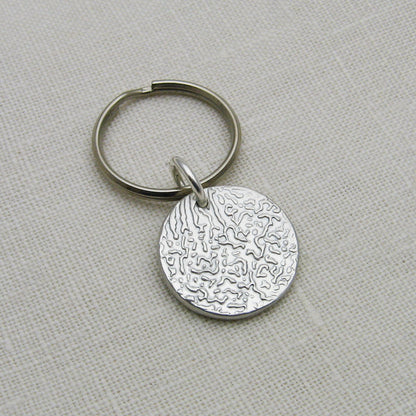 Dog Nose Textured Circle Pendant or Necklace