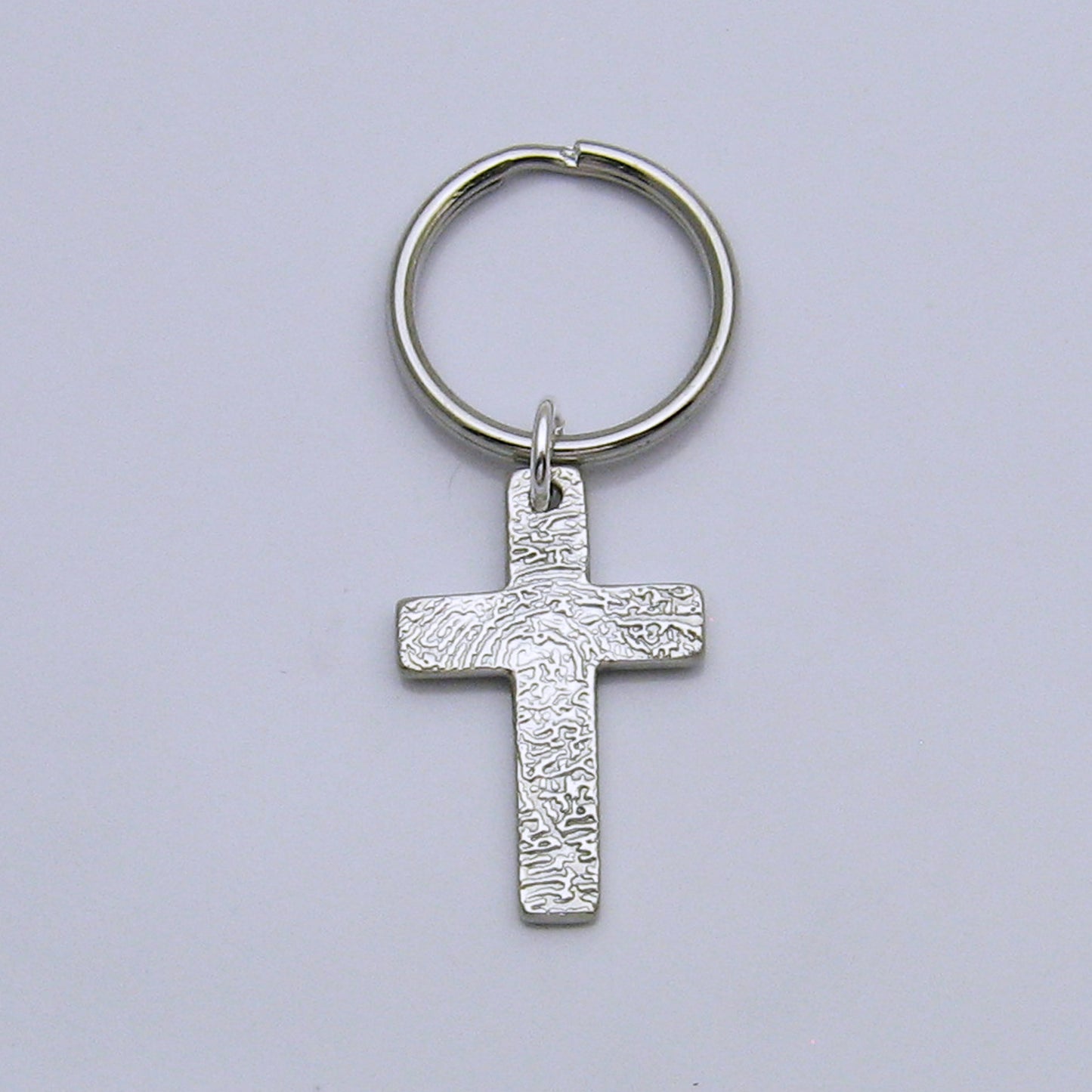 Cross Fingerprint Keychain