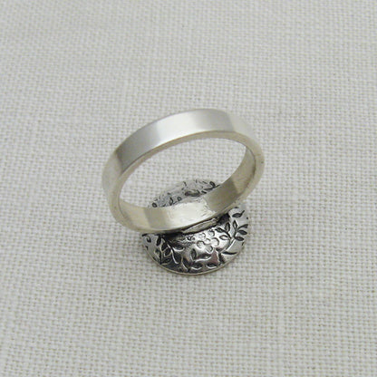 Sterling Silver Cocktail Ring back