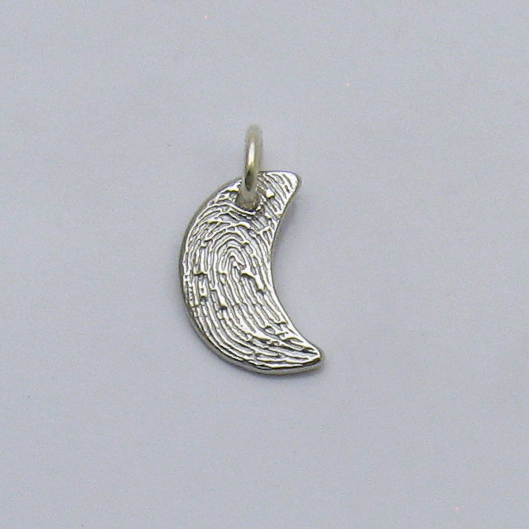 Half Moon Fingerprint Pendant