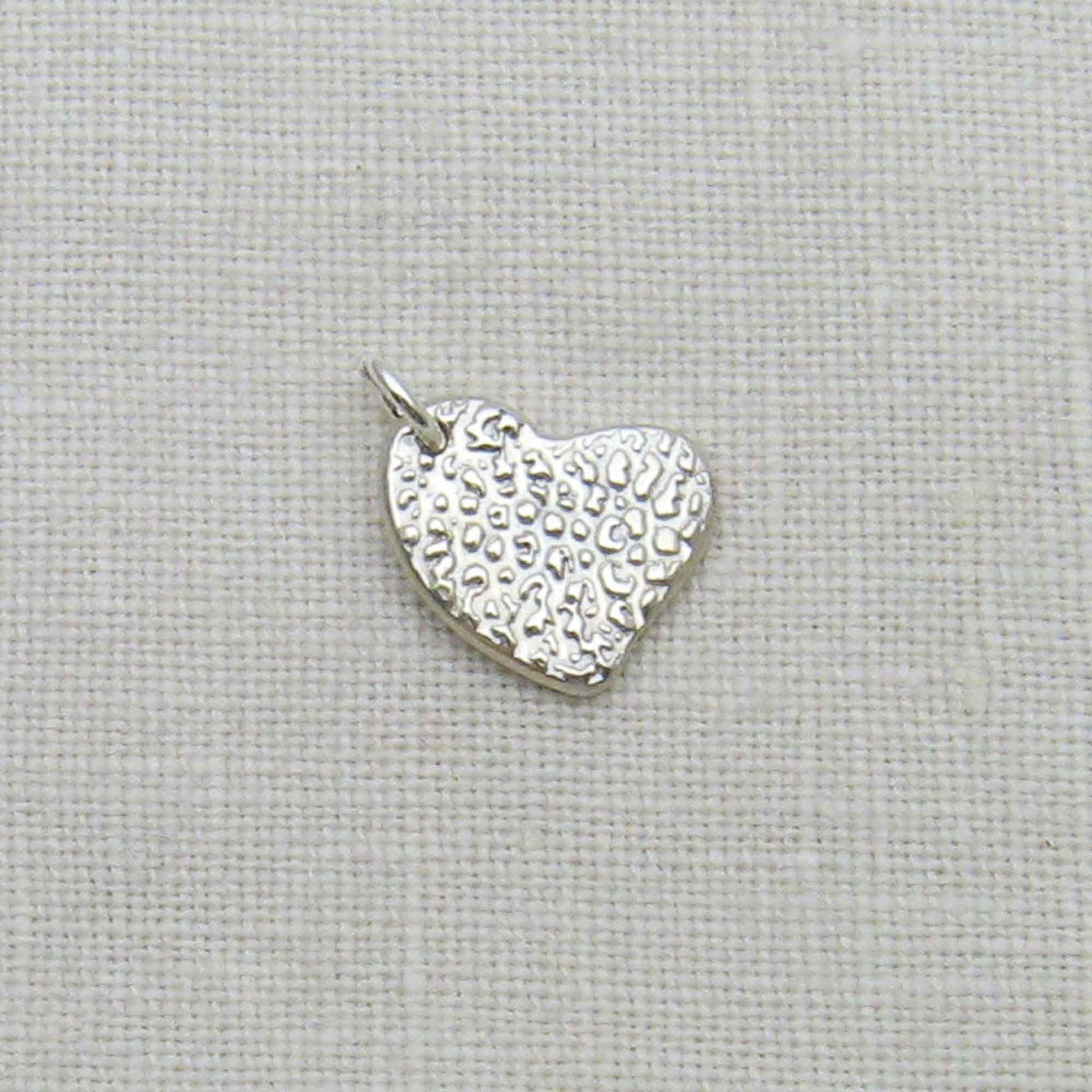 Asymmetrical Heart Dog Nose Textured Pendant