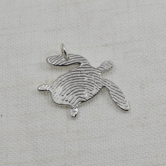 Sea Turtle Fingerprint Pendant | Sterling Silver – A Timeless Impression