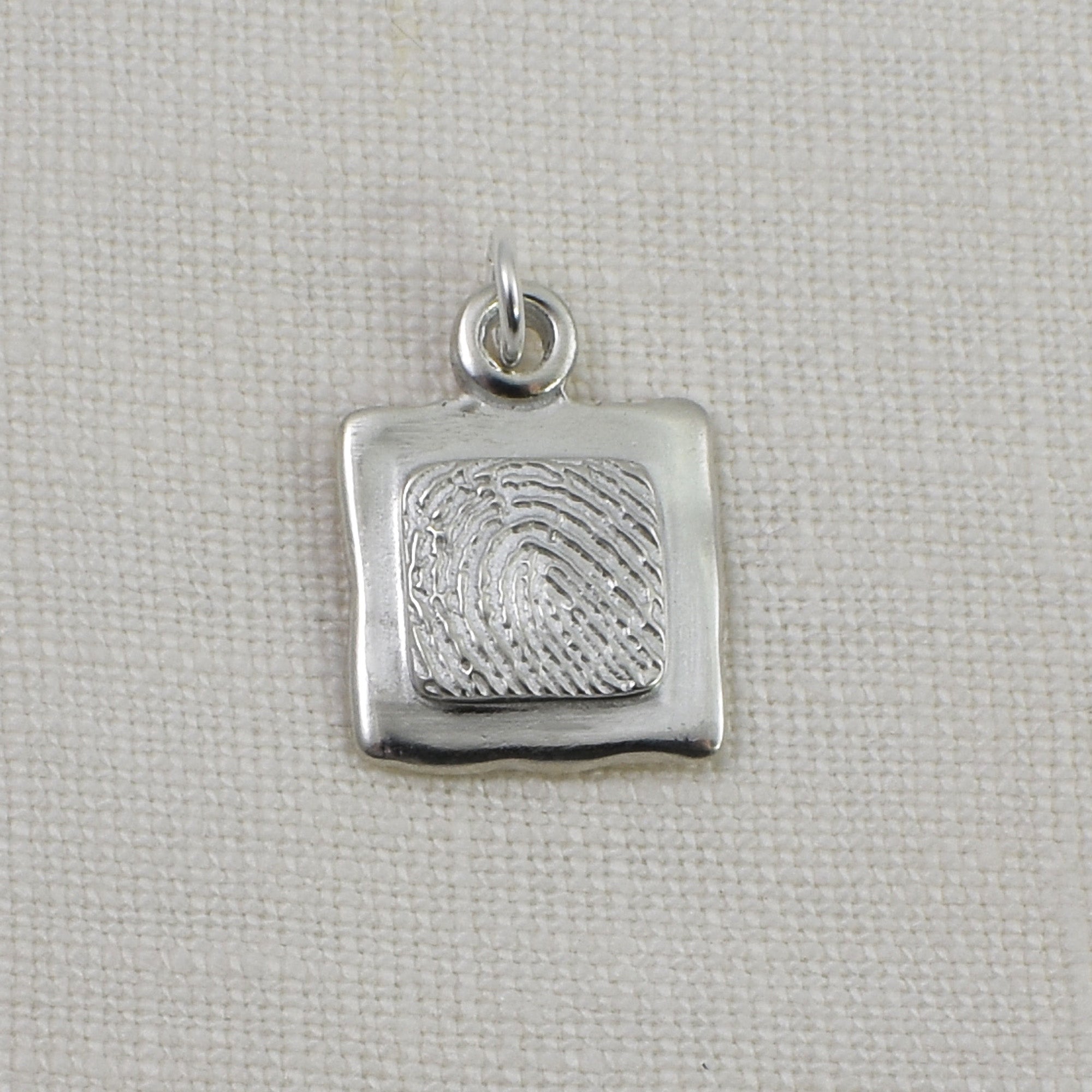 Fingerprint Pendant Square- Layered Elements – A Timeless Impression