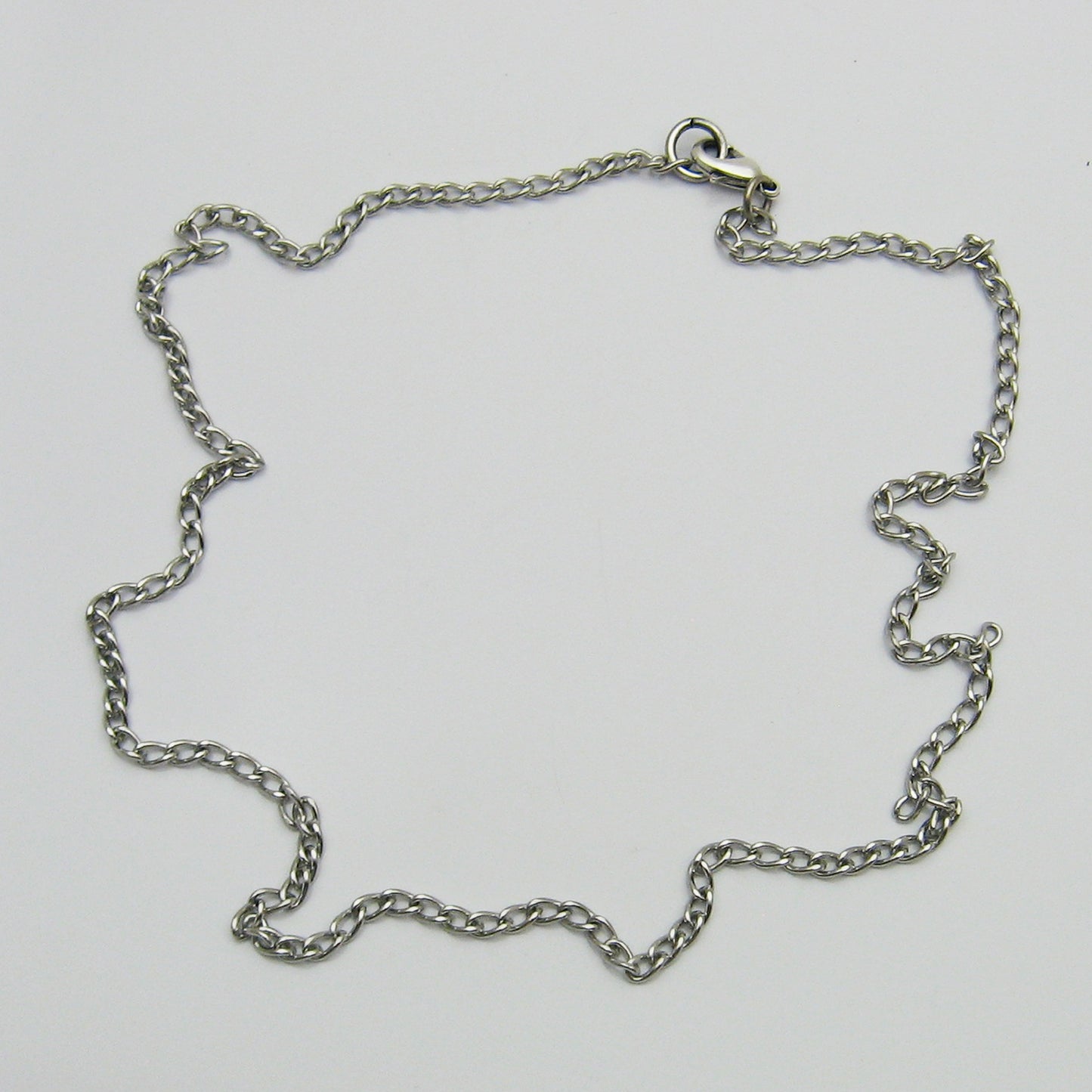 Stainless Steel Curb Chain Necklace