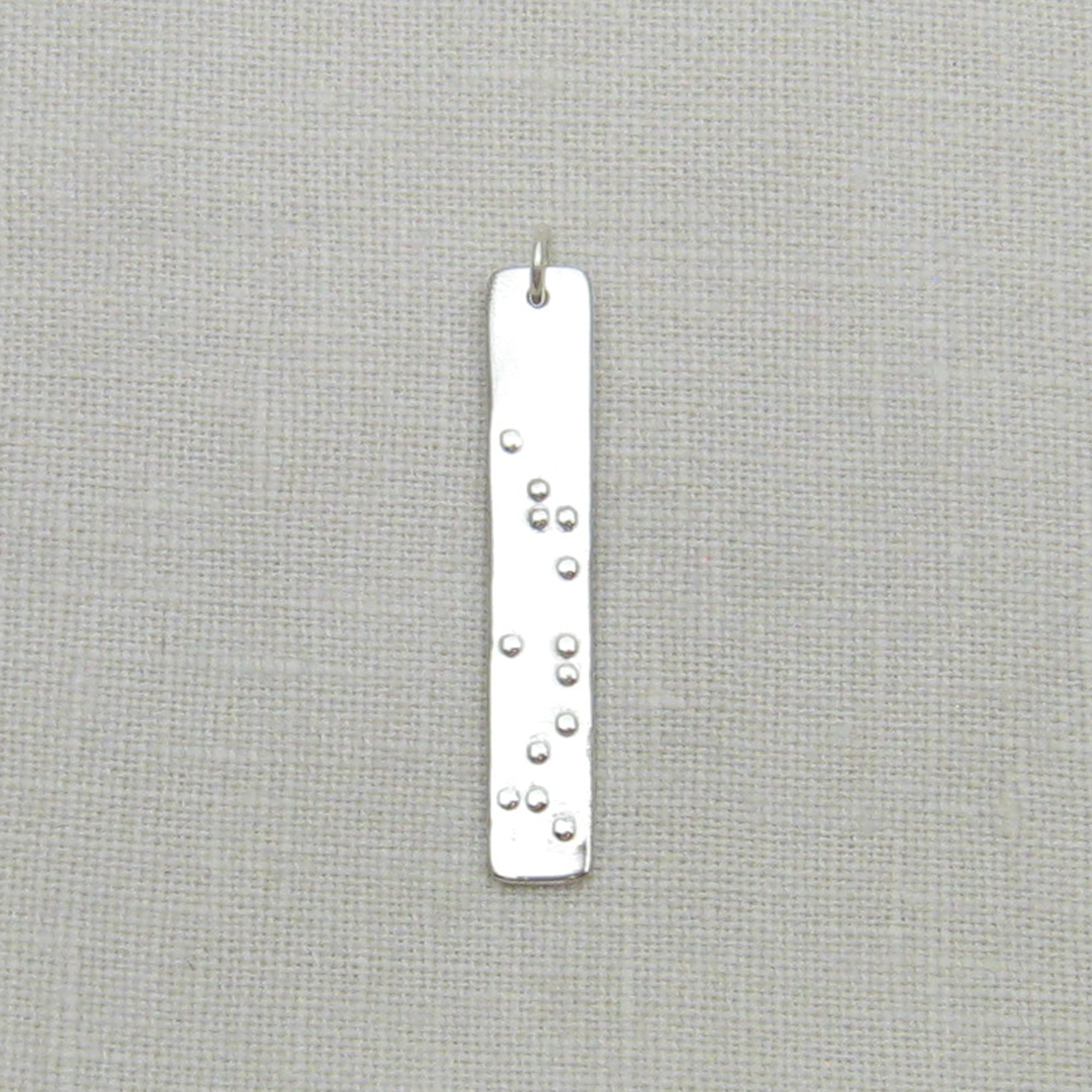 Handmade Sterling selling Silver Braille Pendant