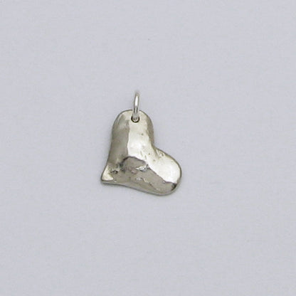 Wide Heart Cremation Ashes Pendant