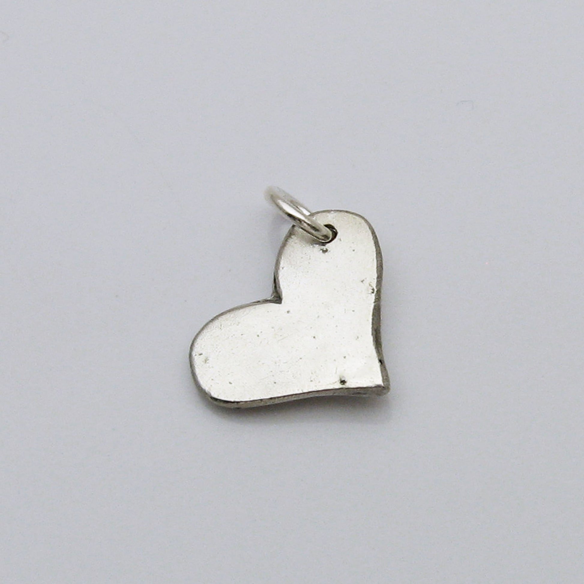 Wide Heart Cremation Ashes Pendant back